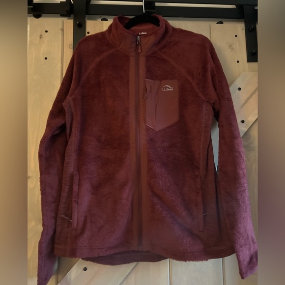NWOT LL Bean Zip Teddy Fleece Jacket - Picture 1 of 8
